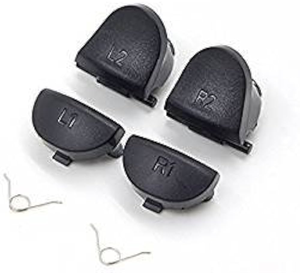 وحدة تحكم بلاي ستيشن 4 دوال شوك 4 JDS-010 JDM-011 JDS-001 L1 R1 L2 R2 بازرار زناد ونابض للتحكم