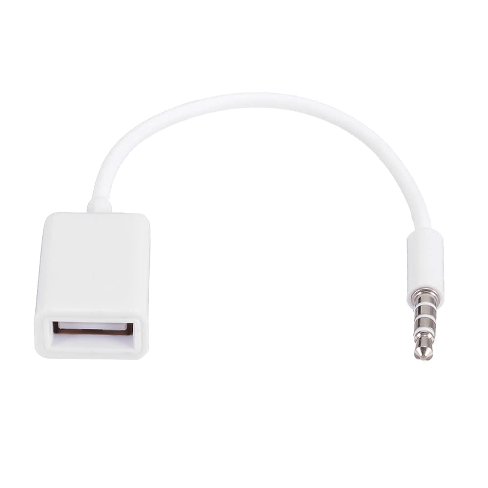 محول USB إلى مقبس صوتي 3.5 ملم.