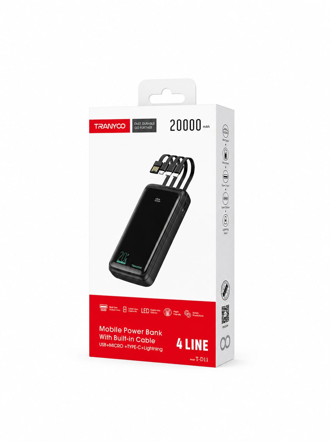 باور بانك Tranyoo T-D11 (20000mAh)