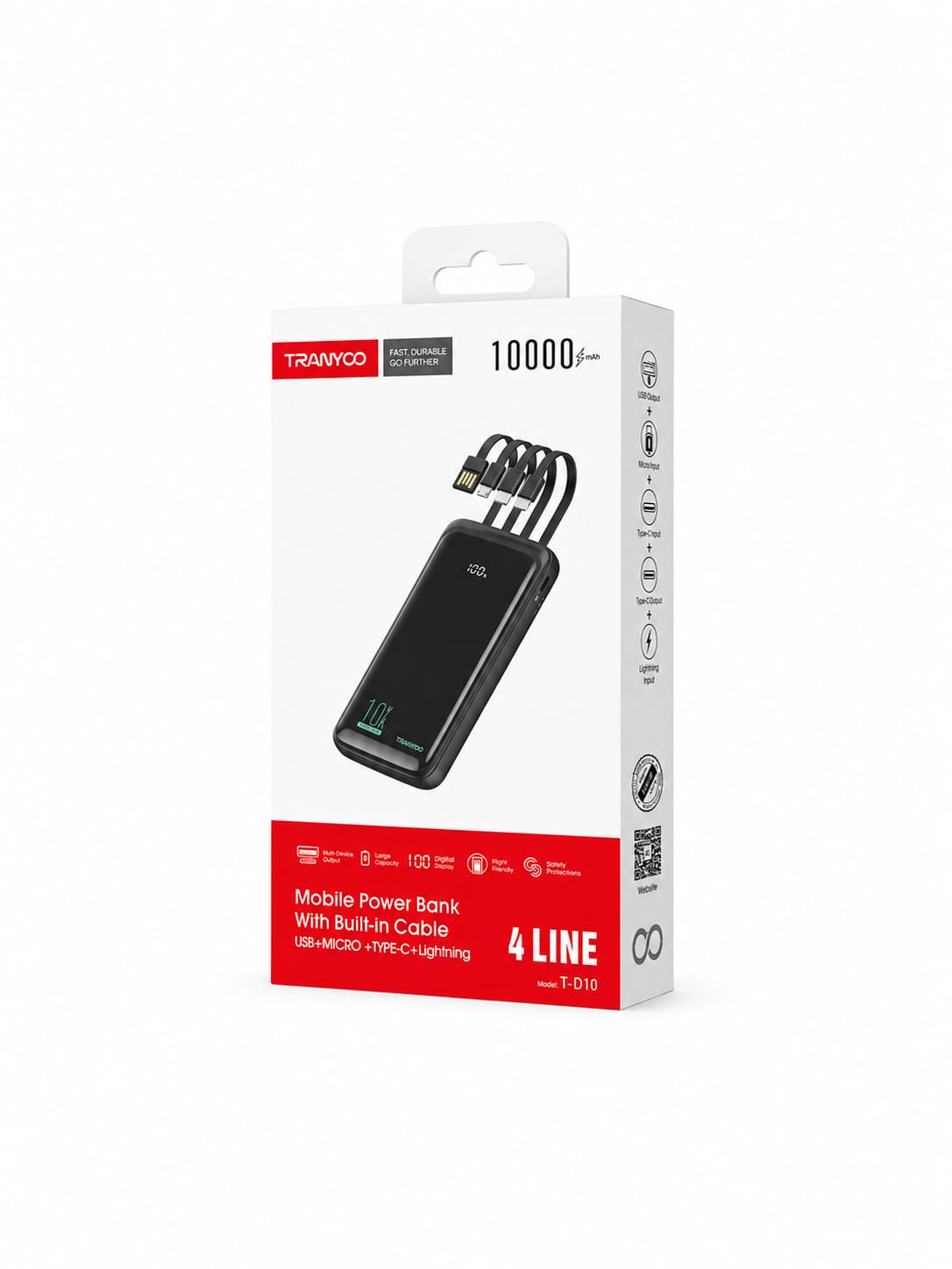 باور بانك Tranyoo T-D10 (10000mAh)