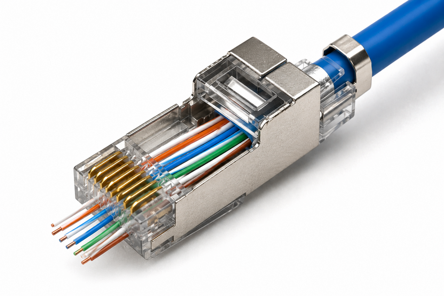 راس شبكة RJ45 CAT6 FTP مفتوح