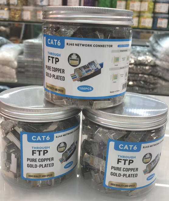 راس شبكة RJ45 CAT6 FTP مفتوح