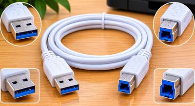 كابل طابعة 5متر USB 2.0 Printer Cable