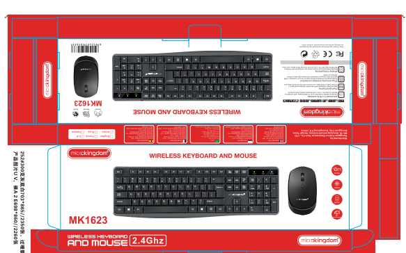 MK1623 Wireless Keyboard & Mouse .
