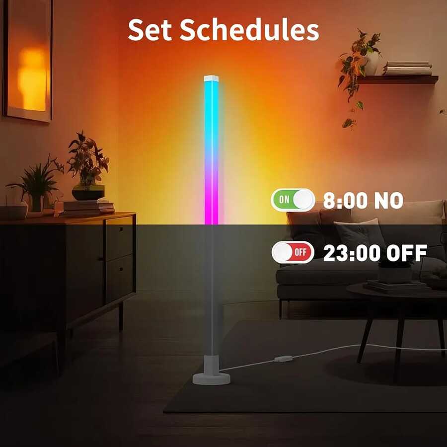 المصباح الأرضي الذكي من نوع RGB LED