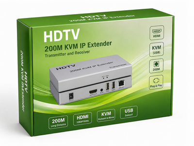 اكستندر HDMI KVM عبر الشبكة حتى 200 متر (HDMI KVM IP Extender 200)