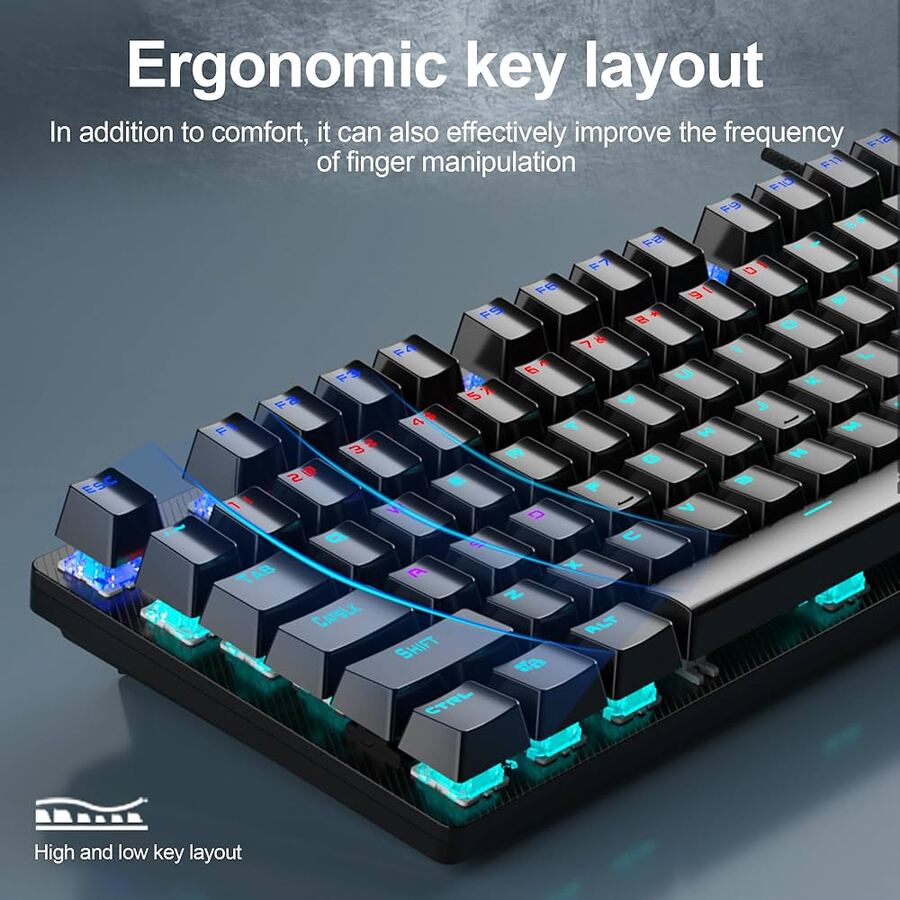 لوحة مفاتيح ألعاب ميكانيكية AULA S2022 RGB