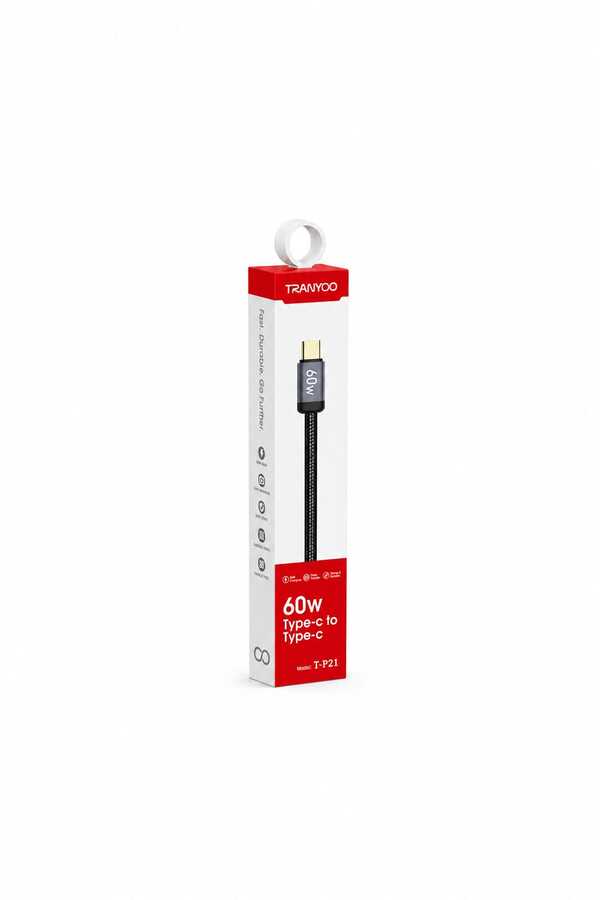 كابل Tranyoo T-P21 Type-C to Type-C 60W