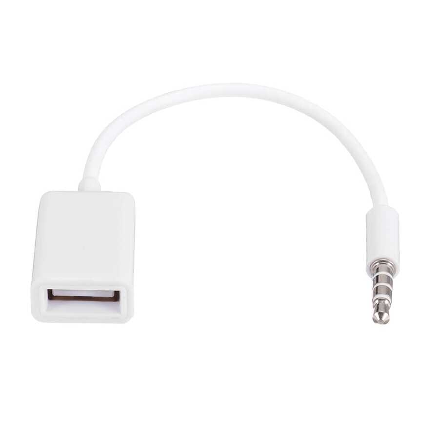 محول USB إلى مقبس صوتي 3.5 ملم.