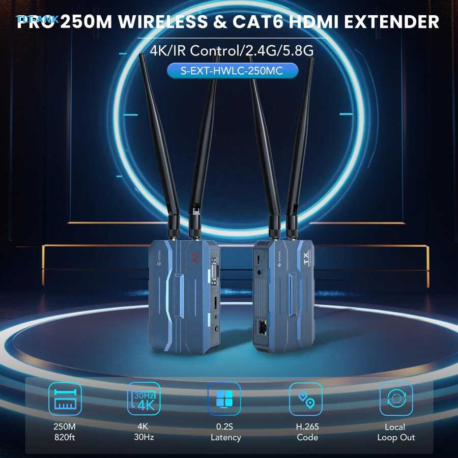 موسع HDMI لاسلكي من نوع Syong 4K 250M