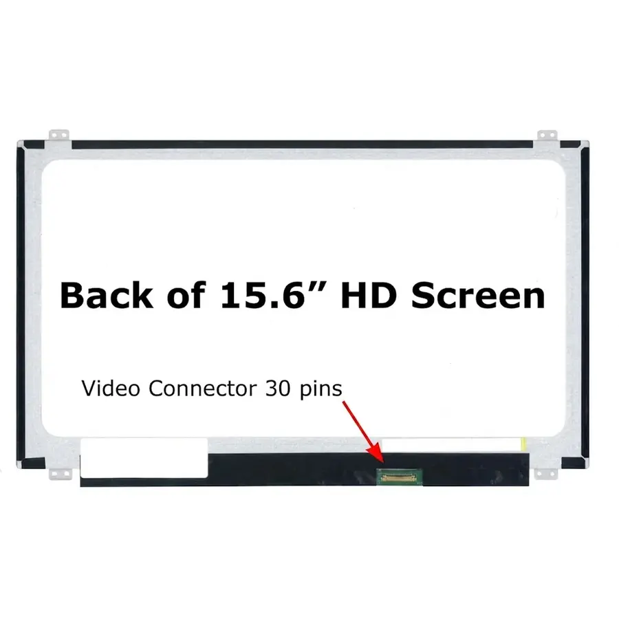 شاشة لابتوب 15.6 Slim 30 pin مع براغي